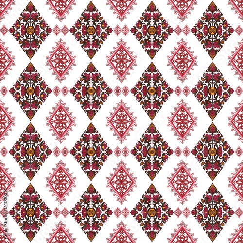 Flower ikat pattern