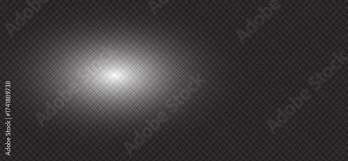 A gray and white patterned backdrop features a subtle gradient effect with a bright central glow, overlaid with a network of fine crisscrossing lines for a textured feel