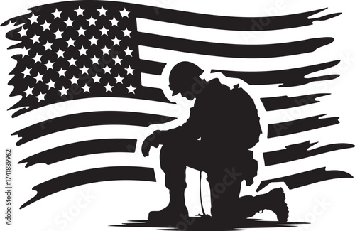 Remember fallen heroes with American soldier art