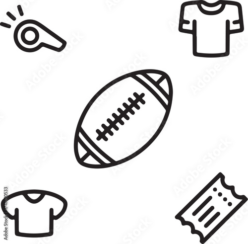 Get ready for the big game with game day icons