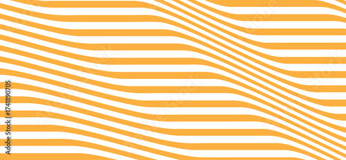 The image shows an abstract wavy pattern with alternating golden and white parallel lines creating a dynamic visual effect, ideal for a modern graphic background or artistic design element
