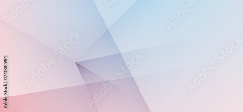A soft and subtle gradient blends hues of light pink and pale blue, crossed by thin, translucent lines forming abstract geometric shapes that give a modern, clean, and ethereal feel