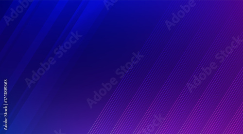 Elegant blue to purple gradient background features smooth color transitions and diagonal stripes, creating a modern and visually appealing abstract design for various creative projects