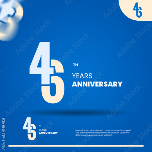 46th anniversary logo design