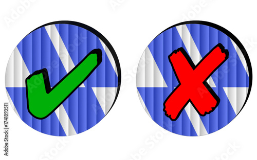 Checkmark And Cross Mark Transparent Background Illustration, Tick mark, Yes And No, Checkbox