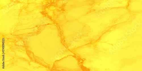 Abstract Yellow Marble Texture Background with creamy and curved watercolor art veins or lines on the whole backdrop, abstract polished and smooth luxury elegant Marble Texture in light yellow Colors.