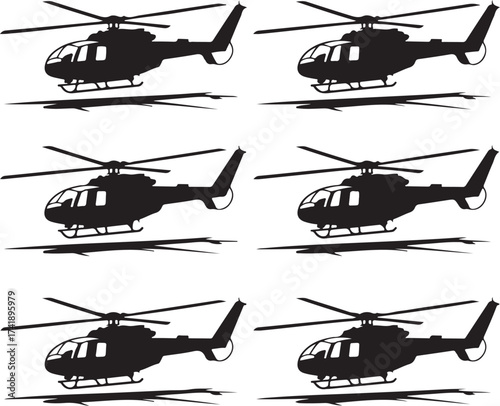 Helicopter silhouettes offer dynamic flight concepts