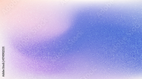 Delicate textured gradient features pastel peach hues transitioning into soft lavender and cool blue, speckled with fine grain to create a dreamy and airy visual.