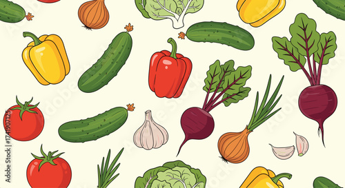 A vibrant collection of fresh vegetables for healthy eating.