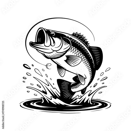 black and white fish