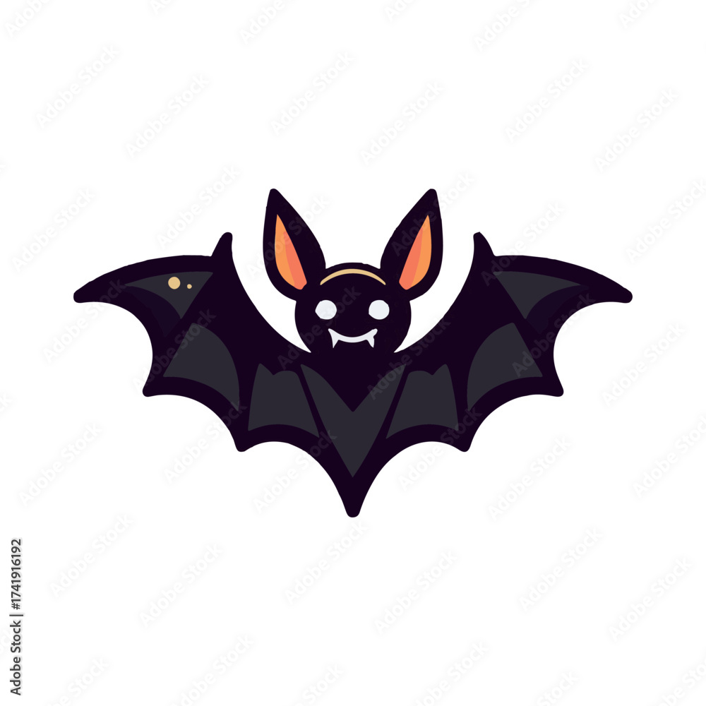 Fototapeta premium Halloween bat illustration design