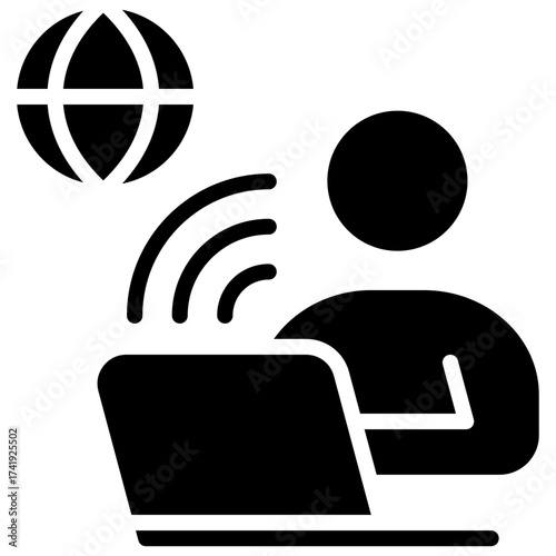 Remote Work Icon