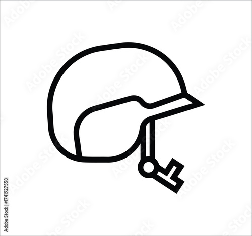 Military set of web icons in line style. Soldier, war, weapon, army, helicopter, rocket, pistol, rifle, grenade, knife, revolver, dynamite, helmet, defense, and combat symbols. Outline vector illustra