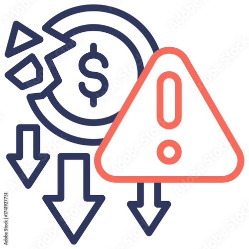 Financial Crisis Icon