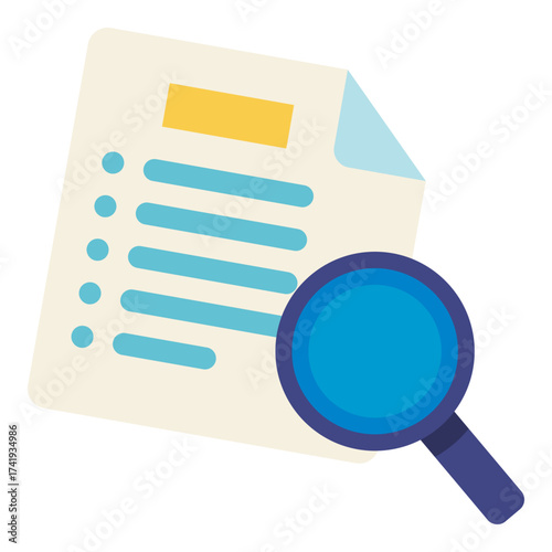 data research flat icon
