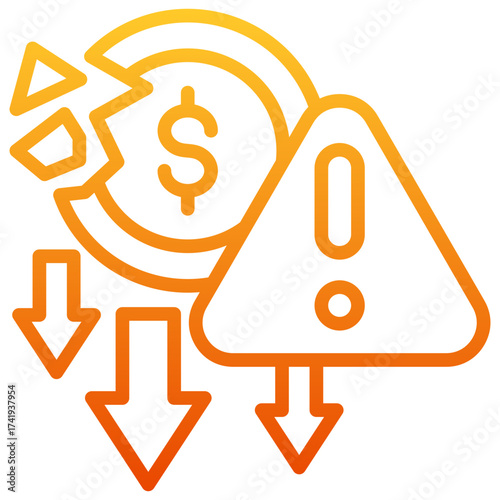 Financial Crisis Icon