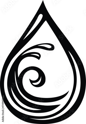 Cartoon Water Splash Effects Vector Set – Fluid Dynamic Droplets, Aqua Waves, Minimalist Sea Line Art, Water Drop Icons, and Dermatology Hand with Water Design Elements for Animation and Visual Effect
