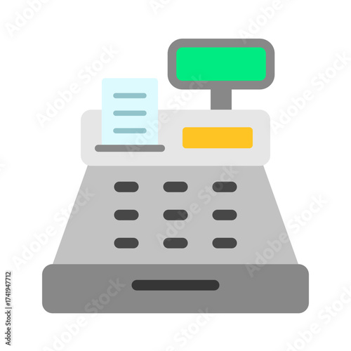 cashier machine vector illustration. 