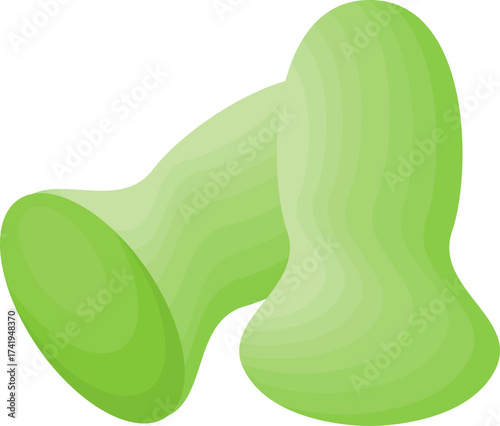 Green Earplugs Graphic