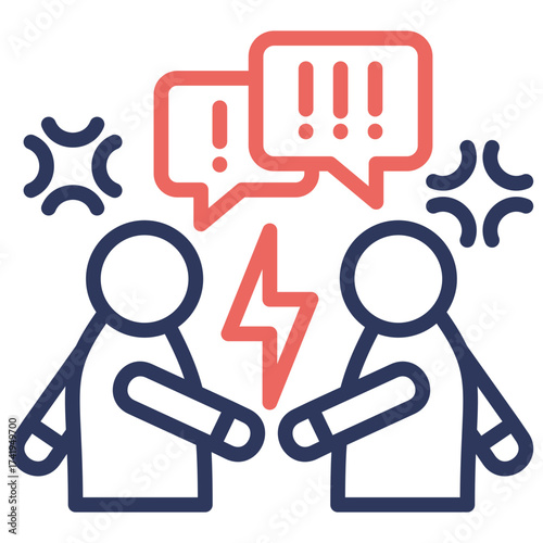 Bild auf Leinwand Argument Icon