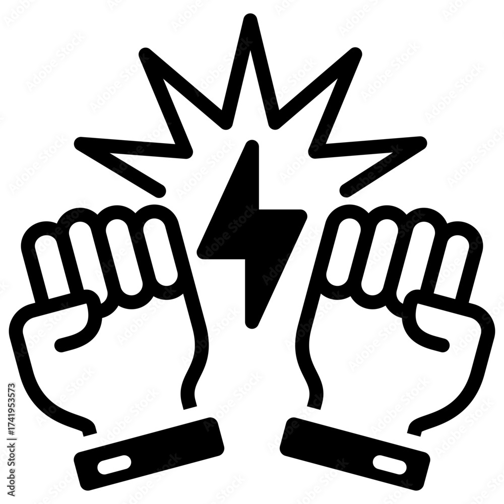 Obraz premium Fight Icon