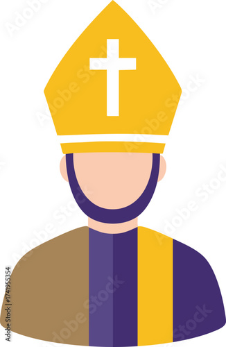 Bishop Portrait Illustration