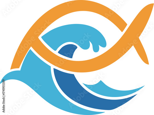 Christian Fish and Waves