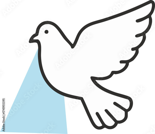 Dove with Light Ray