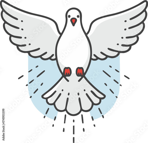 Dove Descending Symbol
