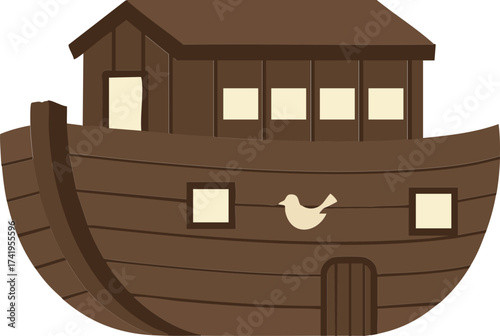 Wooden Noah��s Ark Illustration