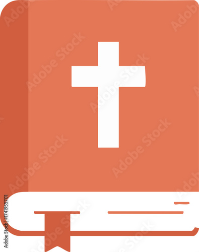 Holy Bible Red Cover Illustration