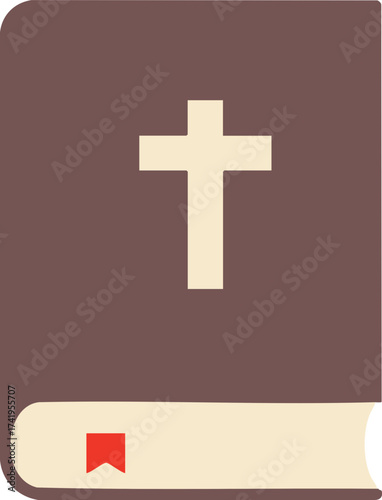 Brown Holy Bible Icon