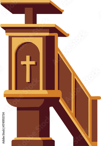 Church Pulpit Illustration