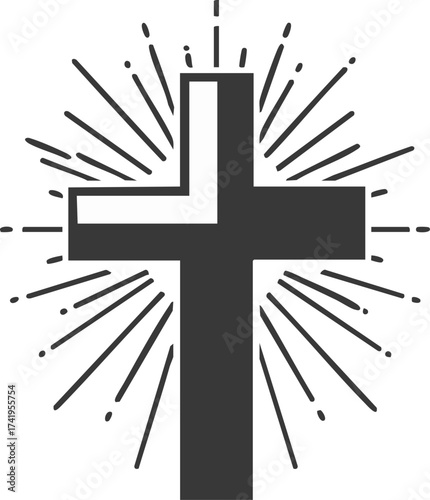 Cross with Radiant Light
