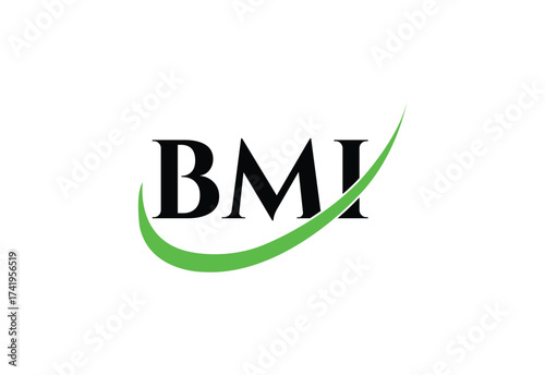 BMI Letter Modern  Monogram Logo | Minimal Initials Icon Design.