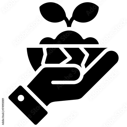 Hand Planting Icon