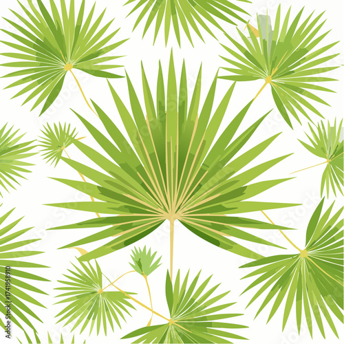 A seamless Egyptian papyrus leaf pattern with elegant botanical motifs. Ideal for fabrics, packaging, and cultural decorative prints.