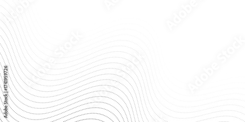 Flowing dots particles nice wave pattern halftone black gradient curve futuristic