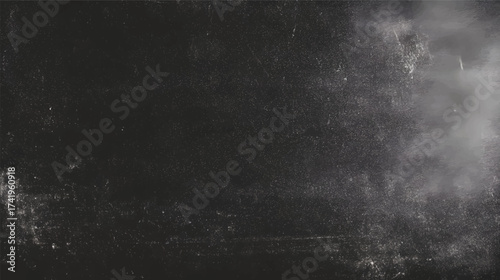 A textured abstract background featuring dark tones with scattered light spots and a smoky effect, creating a sense of depth and mystery