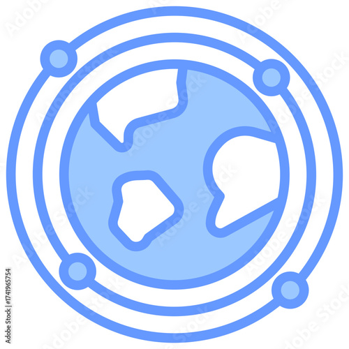 Orbit Earth Icon
