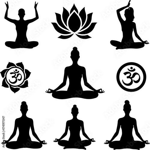 Yoga Silhouette Harmony Bundle