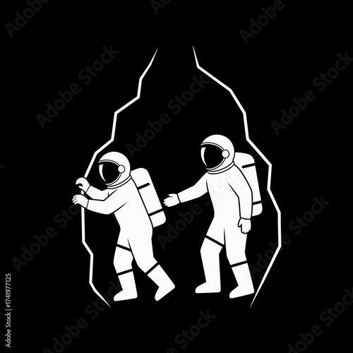 Astronauts Exploring Cave A Journey of Discovery and Adventure.