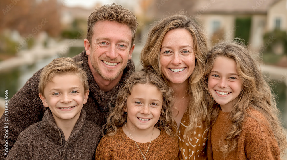 Fototapeta premium portrait of happy family