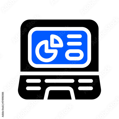 icon dashboard with style two tone color