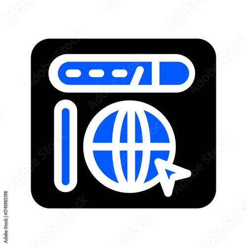 icon browser with style two tone color