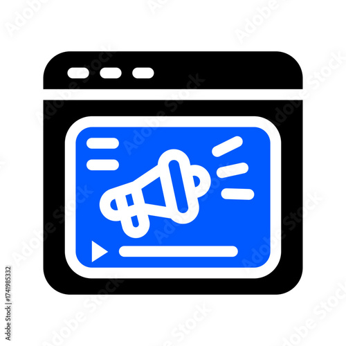 icon website with style two tone color