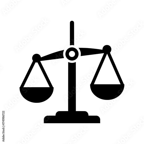 Balance scale icon representing justice and fairness in legal matters.