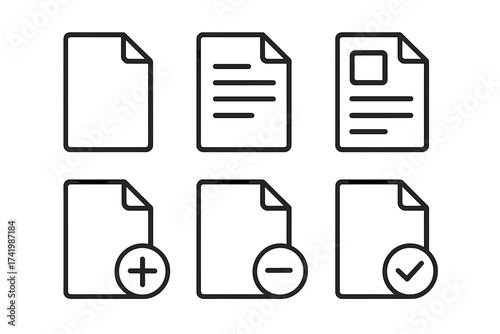 Webcam vector icon set with transparent background, ordered minimalistic design, flat style digital camera interface icons, webcam symbols for user interface, technology and communication