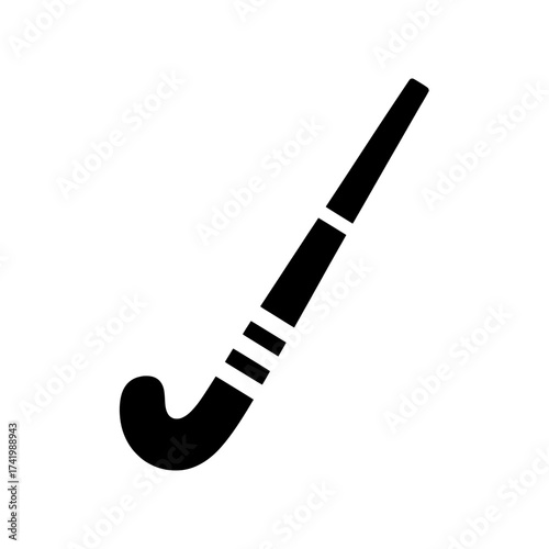 Hockey stick icon isolated on white background sports equipment.