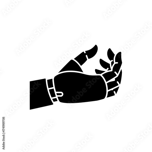 Advanced robotic hand bionic prosthesis technology concept.